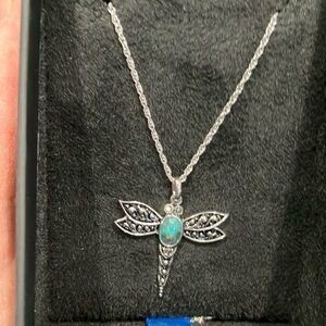 Dragonfly pendant and chain